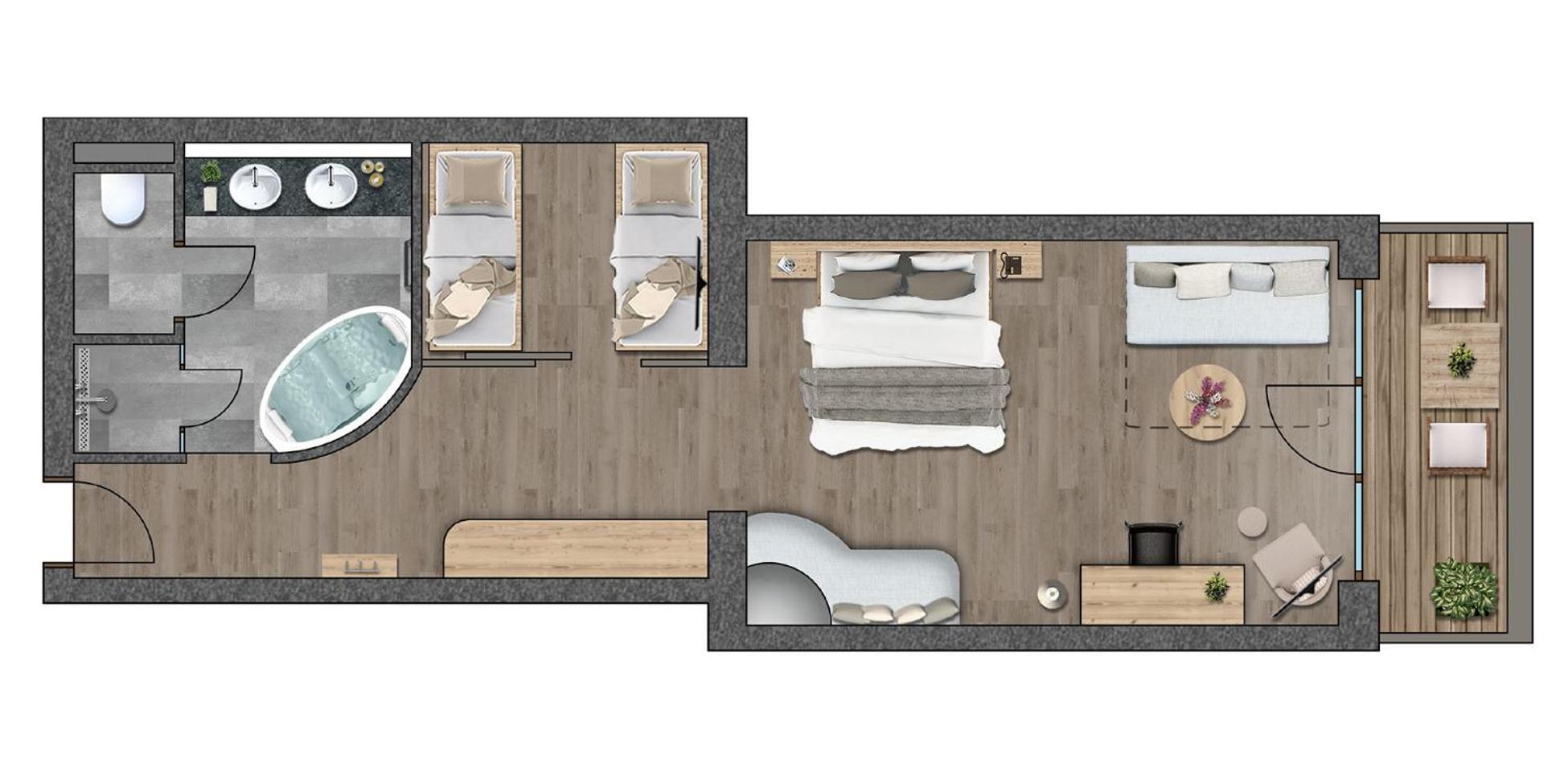 Hotel Der Unterschwarzachhof Saalbach-Hinterglemm Pokój zdjęcie